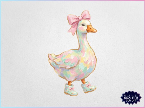 Download Hand Painted Easter Goose PNG - Hand painted easter Collection