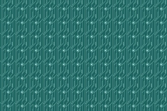 Download Green Circuit Board Geometric Pattern - Circuit Collection