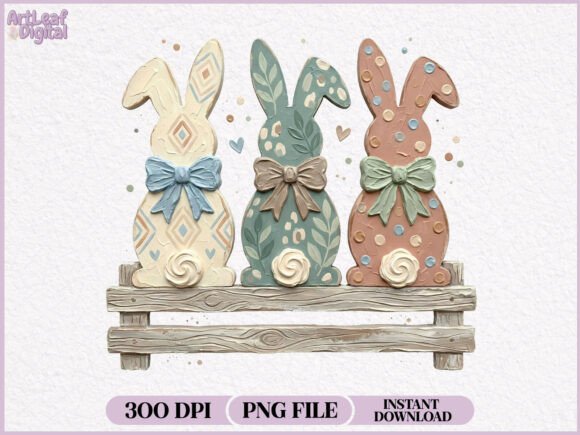 Download Hand Painted Easter Bunny PNG - Hand painted easter Collection