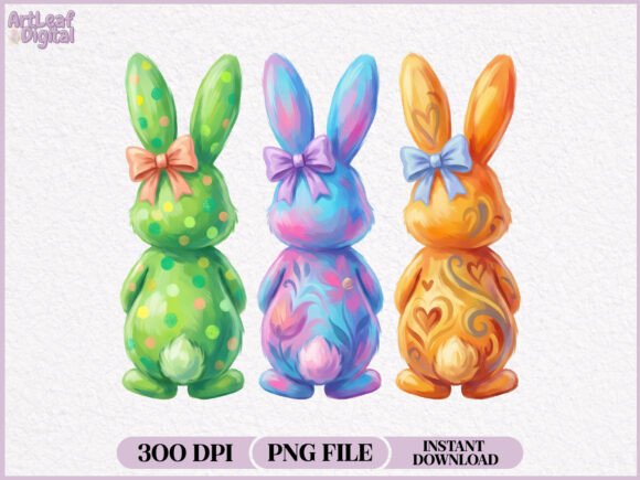 Download Hand Painted Easter Bunny PNG - Premium Resources