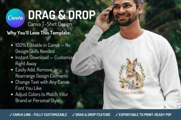 Download Canva T-Shirt Design Template - Easter - Premium Resources