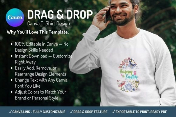 Download Canva T-Shirt Design Template - Easter - Premium Resources