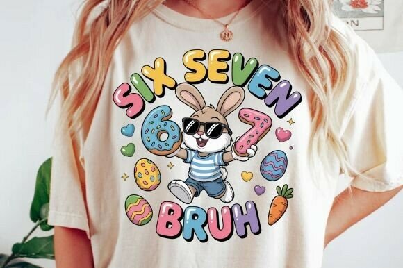 Download Six Seven 6 7 Bruh Png, Kids Easter Png - Kids easter png Collection