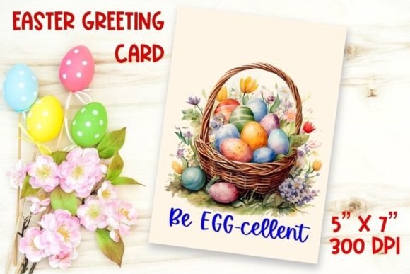 Download Easter Card Printable / Watercolor Eggs - Printable Collection